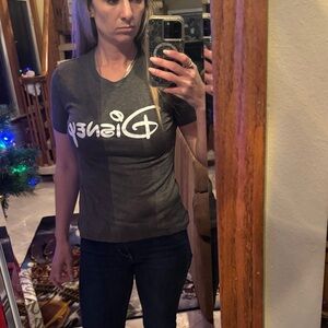 Disney Women's Gray Short Sleeve Tee